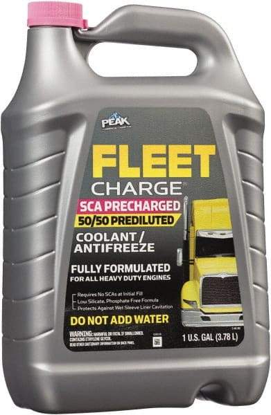 Peak - 1 Gal Heavy Duty Premixed Antifreeze & Coolant - Ethylene Glycol with SCA, Inhibitors, & De-Ionized Water Composition - Eagle Tool & Supply