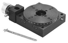 Parker - Rotary Positioning Stages Style: Worm Gear Drive Heavy Load Stage Thread Size: 1/4-20 - Eagle Tool & Supply