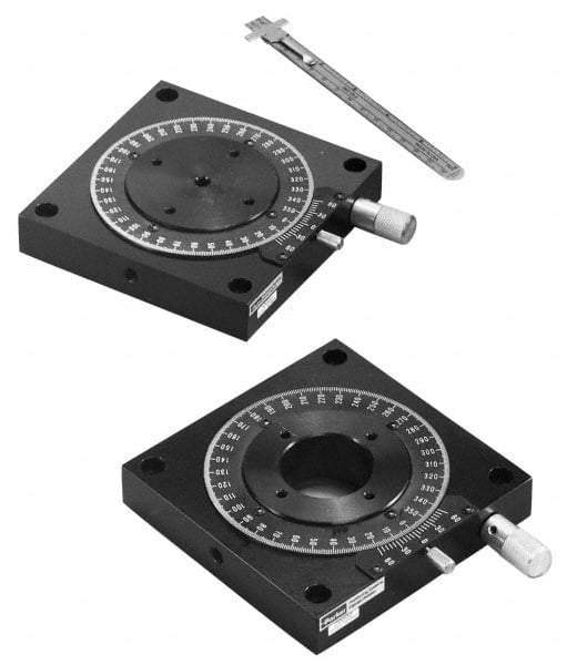 Parker - Rotary Positioning Stages Style: Worm Gear Low Profile Stage Thread Size: 10-32 - Eagle Tool & Supply