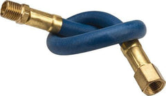 Coilhose Pneumatics - 1/4" ID 1' Long Lead-In Whip Hose - FNPT x MNPT Swivel Ends, 200 Working psi, -40 to 212°F, 1/4" Fitting, - Eagle Tool & Supply