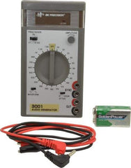 B&K Precision - 0/-20 dB, 600 Ohm, 1,500 MHz Sine Wave, Analog Display Function Generator - 10 ppm Wave Accuracy, 20 dB Amplitude, Includes 9V Battery, Instruction Manual, Two Standard Banana Plug to Insulated Clip Test Leads - Eagle Tool & Supply