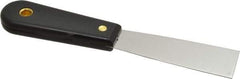 Value Collection - 1-1/4" Wide Stainless Steel Putty Knife - Stiff, Nylon Handle, 7.68" OAL - Eagle Tool & Supply