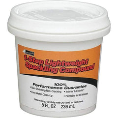 White Lightning - 8 oz Drywall/Plaster Repair - White, 20.1 Sq Ft Coverage, Vinyl Latex - Eagle Tool & Supply