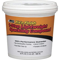 White Lightning - 32 oz Drywall/Plaster Repair - White, 20.1 Sq Ft Coverage, Vinyl Latex - Eagle Tool & Supply