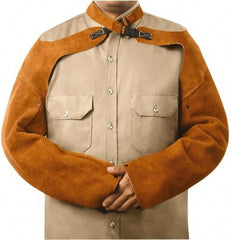 Steiner - Size Standard, Brown Leather Sleeve - 23" Long Sleeve, Elastic Opening at Both Ends - Eagle Tool & Supply