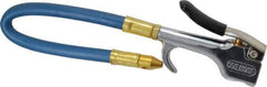 Coilhose Pneumatics - Safety Flexible Extension Tube Thumb Lever Blow Gun - 1/4 NPT, 12" Tube Length, Zinc - Eagle Tool & Supply