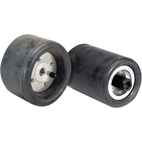 WALTER Surface Technologies - 5" Wheel OD, 3-1/2" Wheel Width, 3,800 RPM, Pneumatic Wheel without Hub - 5/8" Wheel Arbor Hole, For Use with Line-Mate III Drum Sander - Eagle Tool & Supply