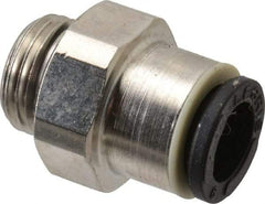 Legris - 6mm Outside Diam, 1/8 BSPP, Nickel Plated Brass Push-to-Connect Tube Male Connector - 290 Max psi - Eagle Tool & Supply