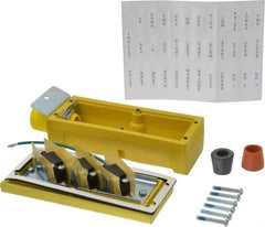 Woodhead Electrical - 3 Operator, Mushroom Head Pendant Control Station - No Legend, Momentary Switch, NO/NC Contact - Eagle Tool & Supply