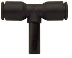Legris - 1/4" Outside Diam, Nylon Push-to-Connect Tube Plug-In Tee - 290 Max psi - Eagle Tool & Supply