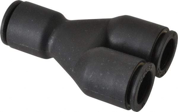 Legris - 10mm Outside Diam, Nylon Push-to-Connect Union Y - 290 Max psi - Eagle Tool & Supply