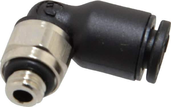 Legris - 4mm OD Metric Nylon/Nickel Plated Brass Push-To-Connect Tube Male Elbow - 290 Max psi - Eagle Tool & Supply