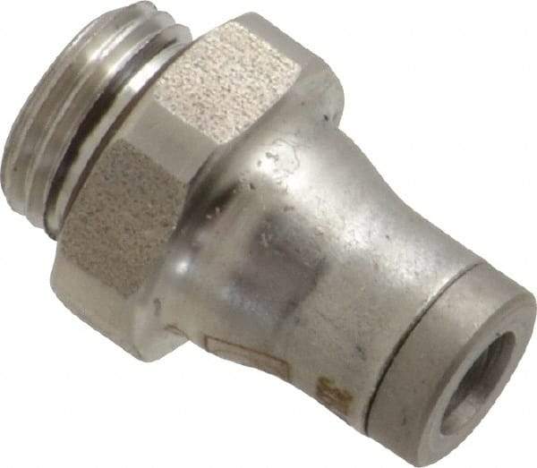 Legris - 4mm Outside Diam, 1/8 BSPP, Nylon Push-to-Connect Male Connector - 435 Max psi, Tube to Male BSPP Connection, FKM O-Ring - Eagle Tool & Supply