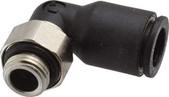 Legris - 8mm OD, 1/8 BSPP, Nylon/Nickel Plated Brass Push-to-Connect Male Elbow - 290 Max psi - Eagle Tool & Supply