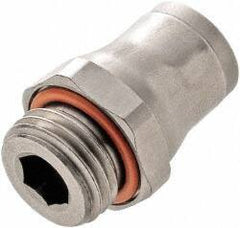 Legris - 4mm Outside Diam, M5x0.8 Metric, Nylon Push-to-Connect Male Connector - 435 Max psi, Tube to Metric Thread Connection, FKM O-Ring - Eagle Tool & Supply