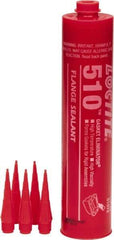 Loctite - 300ml 510 Gasket Eliminator Flange Sealant - -65 to 400°F, Red, Comes in Cartridge - Eagle Tool & Supply