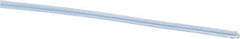 Made in USA - 1/64" ID x 0.033" OD, Cut to Length (500' Standard Length) PTFE Tube - Natural White, 60 Hardness - Eagle Tool & Supply