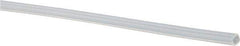 Made in USA - 3/64" ID x 0.071" OD, 0.012" Wall Thickness, Cut to Length (500' Standard Length) PTFE Tube - Natural White, 60 Hardness - Eagle Tool & Supply