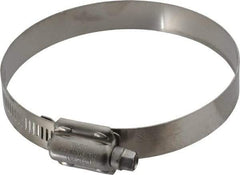 IDEAL TRIDON - SAE Size 412, 3-1/4 to 4-1/8" Diam, Stainless Steel High Torque Worm Drive Clamp - 5/8" Wide, Material Grade 304, Series 850 - Eagle Tool & Supply