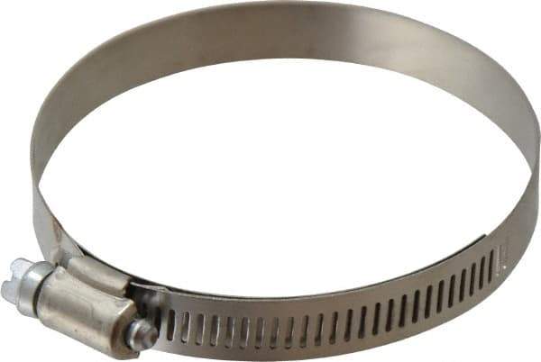 IDEAL TRIDON - SAE Size 52, 2-13/16 to 3-3/4" Diam, Stainless Steel Shielded Worm Drive Clamp - Material Grade 201, Series 613 - Eagle Tool & Supply