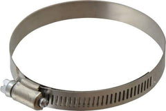 IDEAL TRIDON - SAE Size 52, 2-13/16 to 3-3/4" Diam, Stainless Steel Shielded Worm Drive Clamp - Material Grade 201, Series 613 - Eagle Tool & Supply