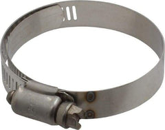 IDEAL TRIDON - SAE Size 32, 1-9/16 to 2-1/2" Diam, Stainless Steel Shielded Worm Drive Clamp - Material Grade 301, Series 615 - Eagle Tool & Supply