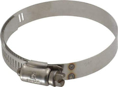 IDEAL TRIDON - SAE Size 40, 2-1/16 to 3" Diam, Stainless Steel Shielded Worm Drive Clamp - Material Grade 301, Series 615 - Eagle Tool & Supply