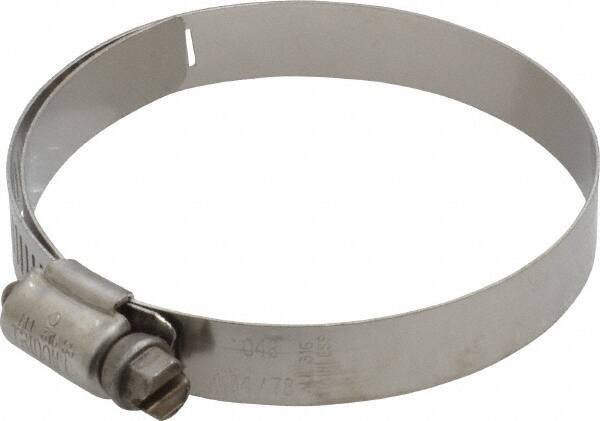 IDEAL TRIDON - SAE Size 48, 2-9/16 to 3-1/2" Diam, Stainless Steel Shielded Worm Drive Clamp - Material Grade 301, Series 615 - Eagle Tool & Supply