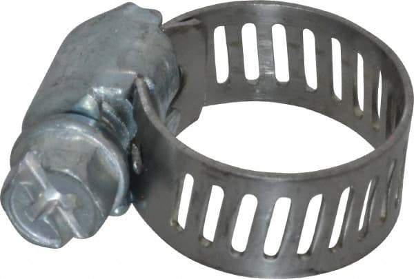 IDEAL TRIDON - SAE Size 4, 5/16 to 5/8" Diam, Carbon Steel Miniature Worm Drive Clamp - 5/16" Wide, Series 300 - Eagle Tool & Supply