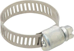 IDEAL TRIDON - SAE Size 10, 1/2 to 1-1/16" Diam, Carbon Steel Miniature Worm Drive Clamp - 5/16" Wide, Series 300 - Eagle Tool & Supply