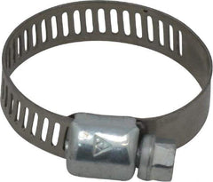 IDEAL TRIDON - SAE Size 12, 9/16 to 1-1/4" Diam, Carbon Steel Miniature Worm Drive Clamp - 5/16" Wide, Series 300 - Eagle Tool & Supply