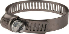 IDEAL TRIDON - SAE Size 20, 7/8 to 1-3/4" Diam, Stainless Steel Miniature Worm Drive Clamp - 5/16" Wide, Material Grade 301, Series 325 - Eagle Tool & Supply