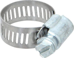 IDEAL TRIDON - SAE Size 10, 9/16 to 1-1/16" Diam, Carbon Steel Worm Drive Clamp - 1/2" Wide, Series 600 - Eagle Tool & Supply