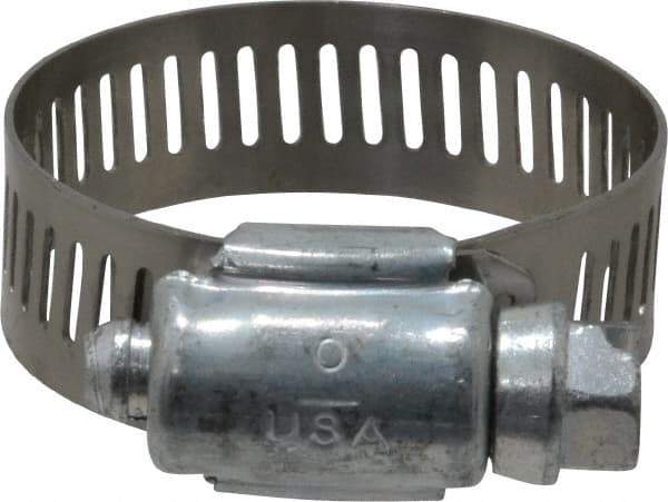 IDEAL TRIDON - SAE Size 16, 11/16 to 1-1/2" Diam, Carbon Steel Worm Drive Clamp - 1/2" Wide, Series 600 - Eagle Tool & Supply