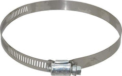 IDEAL TRIDON - SAE Size 72, 3 to 5" Diam, Carbon Steel Worm Drive Clamp - 1/2" Wide, Series 600 - Eagle Tool & Supply