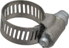 IDEAL TRIDON - SAE Size 8, 7/16 to 1" Diam, Stainless Steel Worm Drive Clamp - 1/2" Wide, Material Grade 201, Series 611 - Eagle Tool & Supply