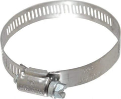 IDEAL TRIDON - SAE Size 36, 1-13/16 to 2-3/4" Diam, Stainless Steel Worm Drive Clamp - 1/2" Wide, Material Grade 201, Series 611 - Eagle Tool & Supply