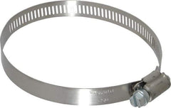 IDEAL TRIDON - SAE Size 52, 2-13/16 to 3-3/4" Diam, Stainless Steel Worm Drive Clamp - 1/2" Wide, Material Grade 201, Series 611 - Eagle Tool & Supply