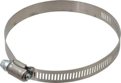 IDEAL TRIDON - SAE Size 60, 3-5/16 to 4-1/4" Diam, Stainless Steel Worm Drive Clamp - 1/2" Wide, Material Grade 201, Series 611 - Eagle Tool & Supply