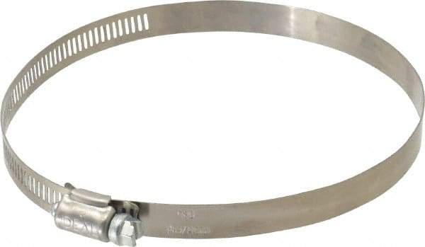 IDEAL TRIDON - SAE Size 80, 3-1/2 to 5-1/2" Diam, Stainless Steel Worm Drive Clamp - 1/2" Wide, Material Grade 201, Series 611 - Eagle Tool & Supply