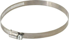 IDEAL TRIDON - SAE Size 80, 3-1/2 to 5-1/2" Diam, Stainless Steel Worm Drive Clamp - 1/2" Wide, Material Grade 201, Series 611 - Eagle Tool & Supply