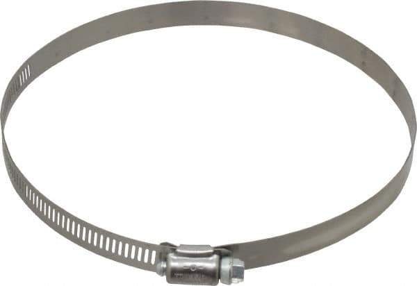 IDEAL TRIDON - SAE Size 96, 4-1/2 to 6-1/2" Diam, Stainless Steel Worm Drive Clamp - 1/2" Wide, Material Grade 201, Series 611 - Eagle Tool & Supply