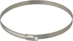 IDEAL TRIDON - SAE Size 104, 5 to 7" Diam, Stainless Steel Worm Drive Clamp - 1/2" Wide, Material Grade 201, Series 611 - Eagle Tool & Supply