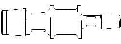 Made in USA - Polypropylene Single Barbed Tube Reducer - Natural - Eagle Tool & Supply