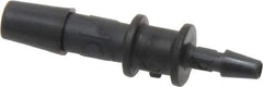 Made in USA - 1/4 x 1/8" Barb, Nylon Single Barbed Tube Reducer - Black - Eagle Tool & Supply