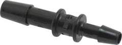 Made in USA - 1/4 x 3/16" Barb, Nylon Single Barbed Tube Reducer - Black - Eagle Tool & Supply