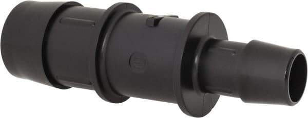 Made in USA - 1 x 5/8" Barb, Nylon Single Barbed Tube Reducer - Black - Eagle Tool & Supply