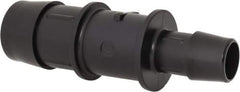 Made in USA - 1 x 5/8" Barb, Nylon Single Barbed Tube Reducer - Black - Eagle Tool & Supply