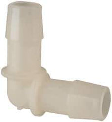 Made in USA - 1/2" Barb, Nylon Single Barbed Tube Elbow - Natural - Eagle Tool & Supply