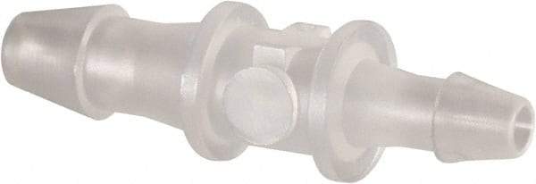 Made in USA - 1/8 x 3/32" Barb, Polypropylene Single Barbed Tube Reducer - Natural - Eagle Tool & Supply